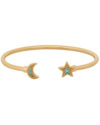Karma and Luck - Moon & Star Cuff Bracelet – Celestial Protection Jewelry – Celestial Direction - Lyst