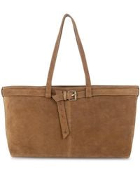 Apatchy London - The Esme Tan Suede Bag - Lyst