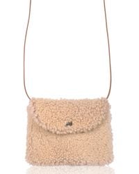 Owen Barry - Sheepskin Crossbody Bag Cream - Lyst