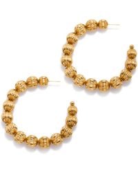 Jaredjamin - Large Lantern Hoop Post Earrings - Lyst