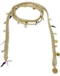 Hilo De Mar - Handknitted Multi Layers Necklace & Belt With Charms - Lyst