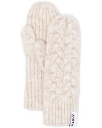 Arctic Fox & Co. - Neutrals Mohair Mittens - Lyst