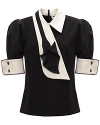 Julia Allert - Statement Blouse With Collar And Cuffs - Lyst
