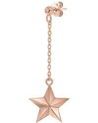True Rocks - 18Kt Plated Star Drop Earring - Lyst
