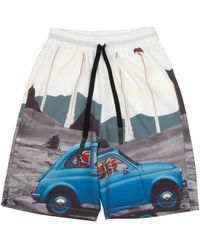mysimplicated - Bermuda Shorts With Rockets Design - Lyst