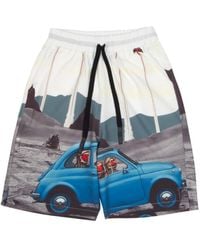 mysimplicated - Bermuda Shorts With Rockets Design - Lyst