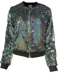 Any Old Iron - Holographic Glitter Forever Sequin Bomber Jacket - Lyst