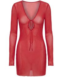 Alia Studio - Améthyste Mini Mesh Dress - Lyst