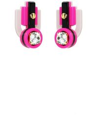 Gissa Bicalho - Handmade Acrylic Earring S Stone Rhinestones - Lyst