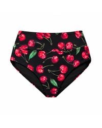 Plivati - Ada Mid Waist Bikini Bottoms — Višnja - Lyst