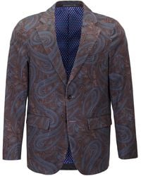 lords of harlech - Josh Paisley Badalona Brownie Stretch Tailored Blazer - Lyst