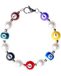 WHYAT - Hand-Painted Billiard Pearl Bracelet - Lyst