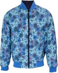 lords of harlech - Ron Hibiscus Garden Reversible Bomber Jacket - Lyst