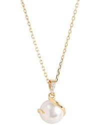 Belinda Jewelz - Lizbeth Pearl Wrap Pendant Necklace - Lyst