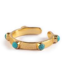 Goddess Charms - Throat Chakra Ring - Lyst