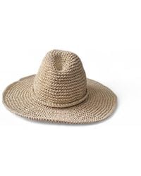 Springmoonatelier - Neutrals Handmade Raffia Hat – Natural Elegance - Lyst
