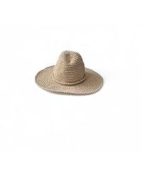 Springmoonatelier - Neutrals Handmade Raffia Hat – Natural Elegance - Lyst