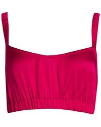 Roses Are Red - Sundays Crop Top In Fuchsia - Lyst