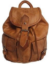 Berber Leather - Neutrals The Larache Small Rucksack - Lyst