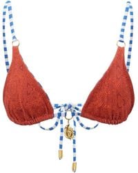 Akosha Swimwear - Triangle Top Terracotta - Lyst