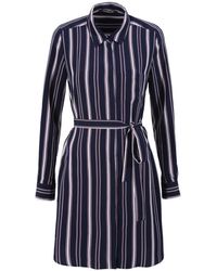VIKIGLOW - Avril Navy Stripes Shirt Mini Dress - Lyst
