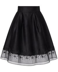 Smart and Joy - Organza And Taffeta Skirt With Lace Trim - Lyst