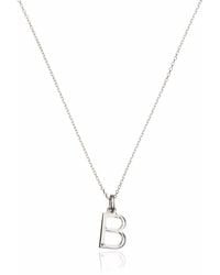 Lily & Roo - Sterling Small Initial Charm Letter Necklace - Lyst
