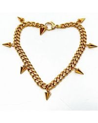 Jagged Halo Jewelry - Fallon Stainless Steel Anklet Plated - Lyst
