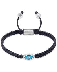 Nialaya - String Bracelet With Evil Eye - Lyst