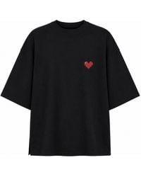 mysimplicated - Oversized T-Shirt With Heart Logo - Lyst