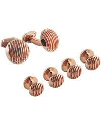 Tateossian - Thompson Grille Cufflink & Stud Set - Lyst