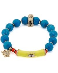 Ebru Jewelry - Turquoise Unique Protection Bracelet - Lyst