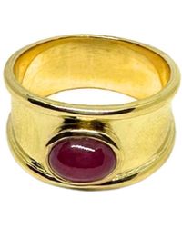 Tg-Jewellery by Tamara Gervasio - Ruby Cabochon Ring Handmade - Lyst