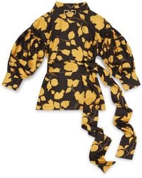 Amanda Thompson Couture - Wren Blouse Silk & Floral - Lyst