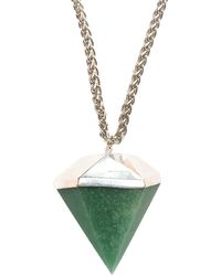 Tiana Jewel Saffire Green Diamond Pendant