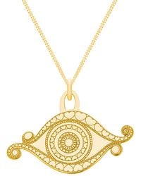 CarterGore - Small Evil Eye Pendant Necklace - Lyst
