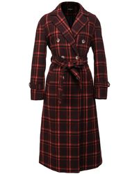 Smart and Joy - Double Breasted Checks Coat - Lyst