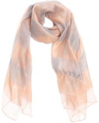 Saachi - Silk Wool Shimmering Striped Puff Scarf - Lyst