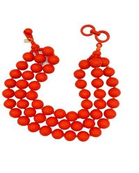 Michael Nash Jewelry - Georgiana Faceted Three Strand Resin Necklace - Lyst