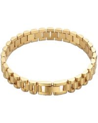 Elk & Bloom - 14K Chunky Watch Chain Link Bracelet - Lyst