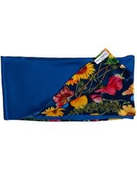 Sofia Tsereteli - Floral Satin Silk Scarf - Lyst
