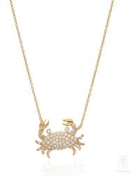 The Jewelz - Neutrals 'Tidekeeper' Sterling Crab Necklace For - Lyst