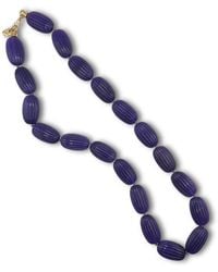Michael Nash Jewelry - Renata Large Amethyst Resin Carved Bead Necklace - Lyst