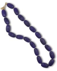 Michael Nash Jewelry - Renata Large Amethyst Resin Carved Bead Necklace - Lyst