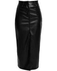 Ats the Label - Dahlia Faux Leather Midi Skirt - Lyst