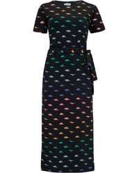 Sugarhill - Flissy Jersey Midi Dress, Jurassic Jive - Lyst