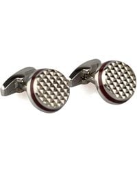 DAVID WEJ - Round Gem Cufflinks – Wine - Lyst