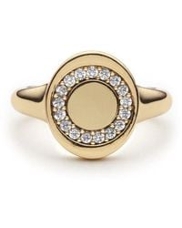 With Love Darling - Circle Of Life Signet Ring - Lyst