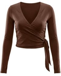 Be Athletica - The Ultimate Ballet Wrap-Top - Lyst