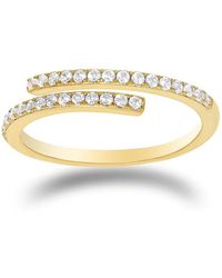 Nazzar - Pave Claw Double Wrap Adjustable Ring - Lyst